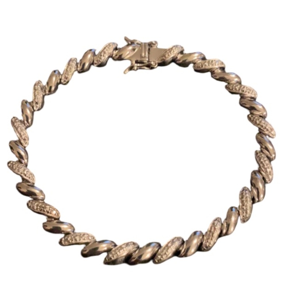 Zales Two-Tone Twisted Bracelet